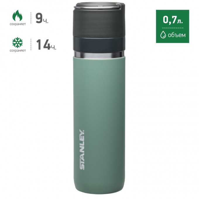 Термокружка STANLEY CERAMIVAC 0,7L серо-голубой 10-03108-011