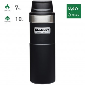 Термокружка STANLEY CLASSIC TRIGGER ACTION 1-HAND 0,47L 10-06439-006 черный Термокружка STANLEY CLASSIC TRIGGER ACTION 1-HAND 0,47L 10-06439-006 черный