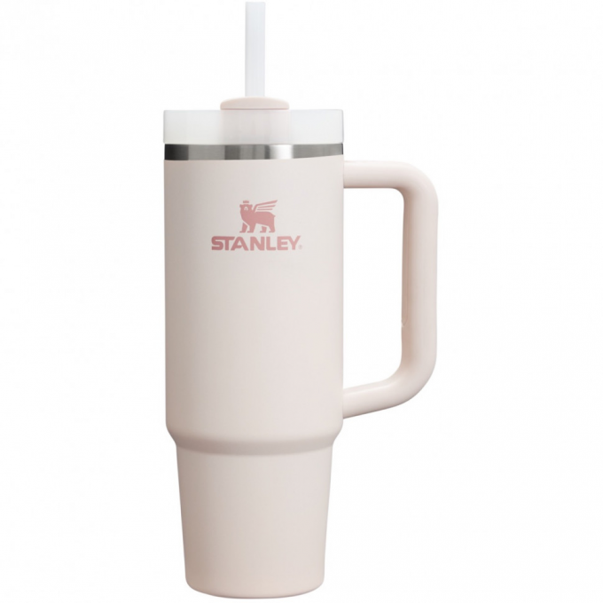 Термокружка STANLEY QUENCHER H2.0 0,88L () с трубочкой, розовая 10-11912-094