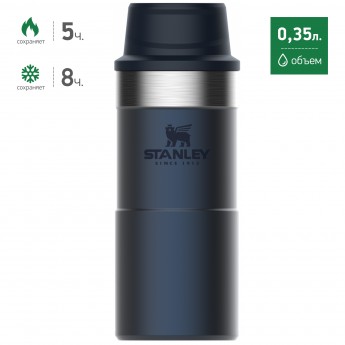 Термокружка STANLEY CLASSIC TRIGGER ACTION ONE HAND 2.0 0,35L 10-09848-009 синий Термокружка STANLEY CLASSIC TRIGGER ACTION ONE HAND 2.0 0,35L 10-09848-009 синий